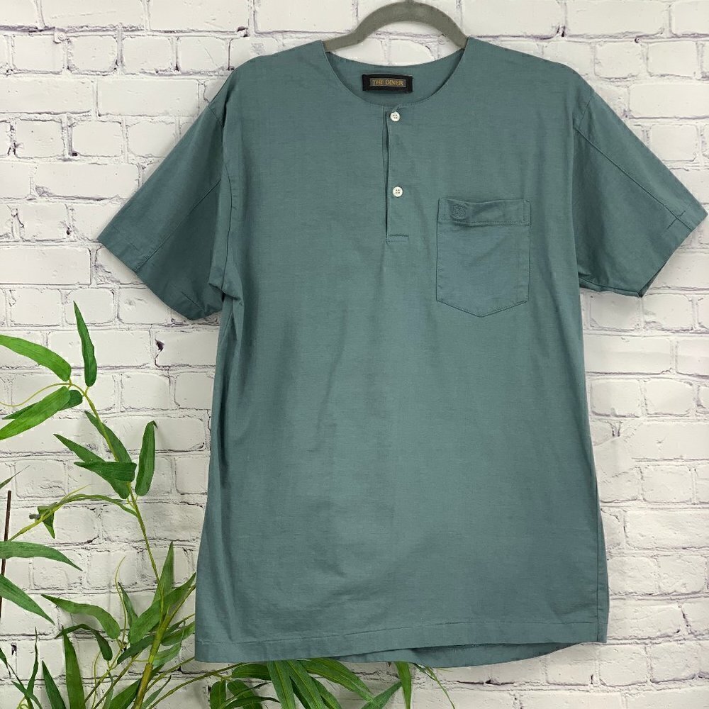 🎉The Diner Slate Green Short Sleeve Shirt